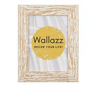 Wallazz Cornice Portafoto in Legno Pregiato - Made in Italy - Vetro Sintetico Infrangibile Crilex - Disponibile in Diverse Varianti - Design Italiano e Qualità Artigianale, 25x35cm Bianco