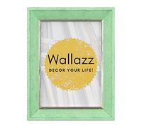 Wallazz Cornice Portafoto in Legno Pregiato - Made in Italy - Vetro Sintetico Infrangibile Crilex - Disponibile in Diverse Varianti - Design Italiano e Qualità Artigianale,24x30cm Verde