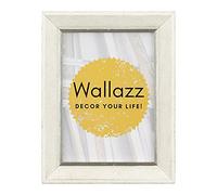Wallazz Cornice Portafoto in Legno Pregiato - Made in Italy - Vetro Sintetico Infrangibile Crilex - Disponibile in Diverse Varianti - Design Italiano e Qualità Artigianale,20x25cm Bianco Argento