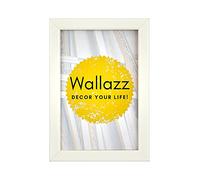 Wallazz Cornice Portafoto in Legno Pregiato - Made in Italy - Vetro Sintetico Infrangibile Crilex - Disponibile in Diverse Varianti - Design Italiano e Qualità Artigianale, 30x30cm Bianco