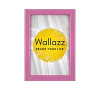 Wallazz Cornice Portafoto in Legno Pregiato - Made in Italy - Vetro Sintetico Infrangibile Crilex - Disponibile in Diverse Varianti - Design Italiano e Qualità Artigianale, 20x20cm Lilla