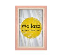 Wallazz Cornice Portafoto in Legno Pregiato - Made in Italy - Vetro Sintetico Infrangibile Crilex - Disponibile in Diverse Varianti - Design Italiano e Qualità Artigianale, 35x50cm Rosa/Bianco