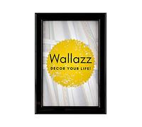 Wallazz Cornice Portafoto in Legno Pregiato - Made in Italy - Vetro Sintetico Infrangibile Crilex - Disponibile in Diverse Varianti - Design Italiano e Qualità Artigianale, 15x20cm Nero