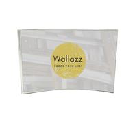 Wallazz Espositore in Plexiglass 10x15 con Supporto - Porta Menu Trasparente - Portafoto Da Tavolo Orizzontale - Espositore Pubblicitario - Cornice Orizzontale per Brochure, Depliant, Volantini