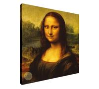 Wallazz Quadri Moderni Soggiorno Riproduzione Quadri famosi su tela - 100% Made in Italy - Leonardo Da Vinci La Gioconda Mona Lisa - Quadro Camera da Letto - Qualità Artigianale - 50x70cm