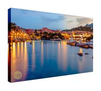 Wallazz Quadri Moderni Soggiorno Sardegna, Costa Smeralda, Mare - 100% Made in Italy - Stampa HD su Tela Canvas - Quadro Camera da Letto - Qualità Artigianale - 50x100cm