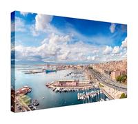 Wallazz Quadri Moderni Soggiorno Sardegna, Costa Smeralda, Mare - 100% Made in Italy - Stampa HD su Tela Canvas - Quadro Camera da Letto - Qualità Artigianale - 50x100cm