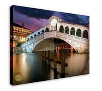 Wallazz Quadri Moderni Soggiorno Venezia, Verona, Adige, Arena, Romeo Giulietta, Apini - 100% Made in Italy - Stampa HD su Tela Canvas - Quadro Camera da Letto - Qualità Artigianale - 70x140cm