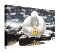 Wallazz Quadri Moderni Soggiorno Zen, Natura, Amore, Cuori, Fiori - 100% Made in Italy - Stampa HD su Tela Canvas - Quadro Camera da Letto - Qualità Artigianale - 50x100cm