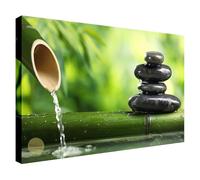 Wallazz Quadri Moderni Soggiorno Zen, Natura, Amore, Cuori, Fiori - 100% Made in Italy - Stampa HD su Tela Canvas - Quadro Camera da Letto - Qualità Artigianale - 50x100cm