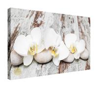 Wallazz Quadri Moderni Soggiorno Zen, Natura, Amore, Cuori, Fiori - 100% Made in Italy - Stampa HD su Tela Canvas - Quadro Camera da Letto - Qualità Artigianale - 50x100cm