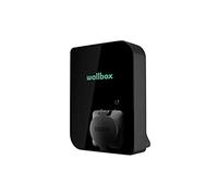 Wallbox Caricabatterie Copper SB per Veicoli elettrici. con Potenza Regolabile Fino a 22 kW. Lettore di schede RFID Integrato e Cavo Tipo 2. Connessione Wi-Fi e Bluetooth e Compatibile con OCPP.