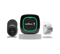 Wallbox Kit Pulsar Plus (Caricabatteria per veicoli elettrici, misuratore di potenza e cavo dock) 22 kW, 5 m, T2 Nero