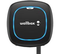 Wallbox Pulsar Max, Caricabatterie per Veicoli Elettrici (7.4kW, Tipo 1, Wi-Fi, Bluetooth, OCPP, da Interno/Esterno, 5 m, Facile da Installare), Compatibile con Google Home e Alexa, Nero.