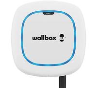 Wallbox Pulsar Max Caricatore per Veicoli Elettrici, Potenza di Carico Fino a 22 kW, Connettore Tipo 2, Cavo da 7 Metri, con Wi-Fi, Bluetooth, OCPP, Facile Installazione, Interno o Esterno, Bianco