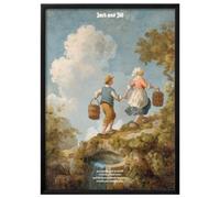 Wallbuddy Stampa Artistica da Parete del Nido Pa (50 x 70 cm, Cornice nera)