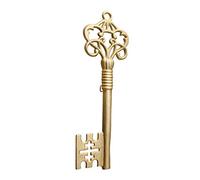 Wallcharmers grande oro, bronzo, rustico bronzo e argento in ghisa Skeleton Key Wall Decor - 35,6 cm Iron Key Home Decor 14" Tall Old Skool Pro