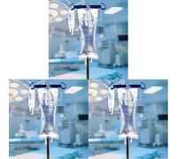 Wallcur Practi-Sodio Cloruro 0,9% 1000mL (Sacca IV) 1 Sacca - Prodotto di Simulazione per la Formazione Medica (Confezione da 3)