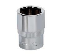 Sealey 13mm 0.6cmD Metrico Walldrive Cromato Presa Standard Lunghezza 6pt SP1413