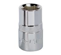 Walldrive Presa 14mm 1.3cmSq Guida Completamente Lucidata SP1214 Sealey Nuovo