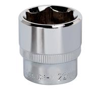 Walldrive Presa 22mm 1cmSq Guida Completamente Lucidata - Sealey SP3822 Nuovo
