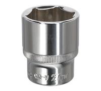 Walldrive Presa 27mm 1.3cmSq Guida Completamente Lucidata - Sealey SP1227 Nuovo