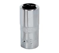 Walldrive Presa 8mm 0.6cmSq Guida Completamente Lucidata - Sealey SP1408 Nuovo