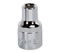 Walldrive Presa 8mm 1.3cmSq Guida Completamente Lucidata - Sealey SP1208 Nuovo