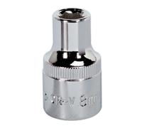 Walldrive Presa 8mm 1.3cmSq Guida Completamente Lucidata SP1208 Sealey Nuovo