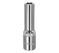 Walldrive Presa 8mm Profondo 1cmSq Drive Pienamente Lucido - Sealey SP3808D