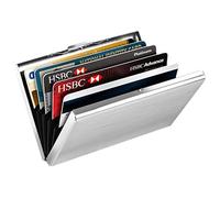 Wallet Card Holder - Slim Metal Card Holder Wallet | Aluminum Alloy Case - Protects Credit Debit and ID Cards from Unauthorized Scanning Ideal for Travel Daily Use and Secure Storage