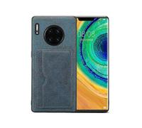Wallet Leather Case Card Slot for Huawei P30lite Retro Blue On176