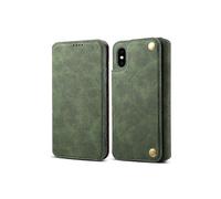 Wallet Leather Case Card Slot for Iphone7/8 Dark Green No4247
