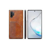 Wallet Leather Case Card Slot for Samsung Note10 Brown No2252