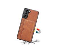 Wallet Leather Case Card Slot for Samsung Note20 Brown Pc1846