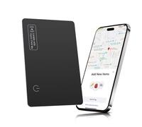 Wallet Tracker Card per Find My (solo iOS) - 1,6 mm ultra sottile e ricaricabile, Smart Tracker Localizzatore Bluetooth Trova Oggetti per Valigie/Portafogli, IP68 impermeabile
