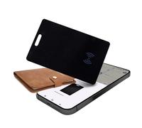 Wallet Tracker per Android, senza fili, smart tracking card, sottile, compatibile con Google My Device, app (Android Solo), per valigia/borse, nero