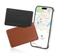 Wallet Tracker, Smart Tracker, Ricaricabile e Riutilizzabile, Smart Air Bluetooth Card Tag Trova Oggetto per Portafoglio/Bagaglio/Valigia/Borsa/Zaino/Bicicletta, Nero (solo iOS)