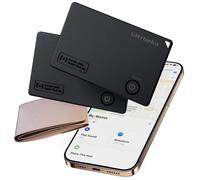 WALLET TRACKER ULTRA SOTTILE MFI CERTIFICATO COMPATIBILE CON APPLE 2-PACK NERO