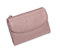 Wallet Women, Slim Leather Purse, Zippered Travel Card Organizer, Elegant Pocket Case for Wife Girlfriend Mom Sister Girls Family Outings Shopping Office Gifting, 5.31x1.18x3.94 inches