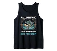 Walleye pesca un po 'come la pesca della spigola ma per gli uomini pesci Canotta