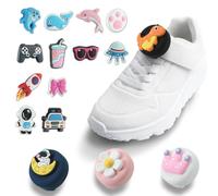 WALLFID Porta-Airtag per Scarpe Bambini, 4 Custodie e 16 Modelli Cartoon, Custodia Nascosta per Tracker Airtag sui Lacci delle Scarpe per Bambini