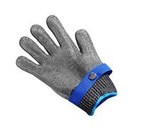 Wallfire 1 x Glove Stainless Steel Wire Metal Mesh Work Glove0 gtal mesh glove for shucking fish fillet processing mandolin slicing meat cutting wood g acciaio inox filo filo filo metallo mesh lavoro