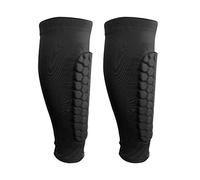 WALLFIRE Protezione per la tibia sportiva per uomo e donna, 1 paio di maniche protettive a compressione graduata per il polpaccio, antiurto, per corsa, calcio, basket, ciclismo, arrampicata