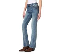 WallFlower Luscious Curvy Bootcut Mid-Rise Insta Stretch Juniors Jeans (Standard And Plus), Basilico, 17 Long Donna
