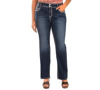 WallFlower Luscious Curvy Bootcut Mid Rise Insta Stretch Juniors (Standard e Plus) Jeans da Donna, Cristia, 20 Plus Short