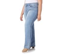 WallFlower Women's Size InstaStretch Luscious Curvy Bootcut Jeans, Albury, 14 Plus Short