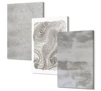 Wallfluent Arte da Parete Moderna Polycanvas 30x20 cm - Quadro in 3 Parti Idea Decorativa Minimalista per Interni - Progettazione astratta di strutture industriali