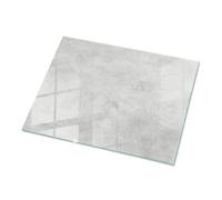 Wallfluent Piano del Tavolo in Vetro 80x60 cm Installazione Rapida Strumenti di Installazione Impermeabile Sostenibile Superficie Lisa Bordi Lucidi Facile da Pulire - Struttura del calcestruzzo