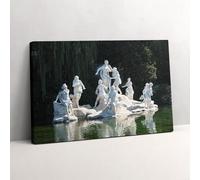 Wallfluent Pittura Tela Quadro su tela per il soggiorno 30x20 cm - Reggia di Caserta a Napoli